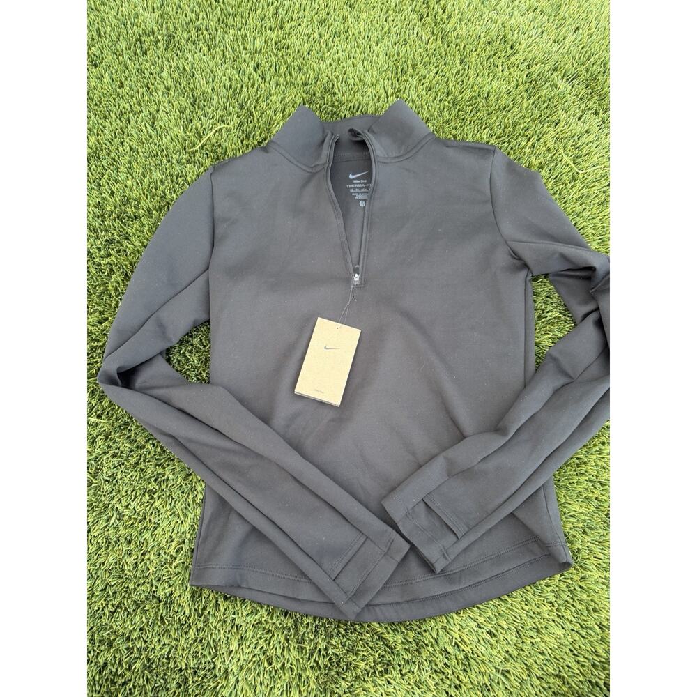 Nike Therma-FIT One Women's XS, Long-Sleeve 1/2-Zip Pullover Top Blackβ NWT